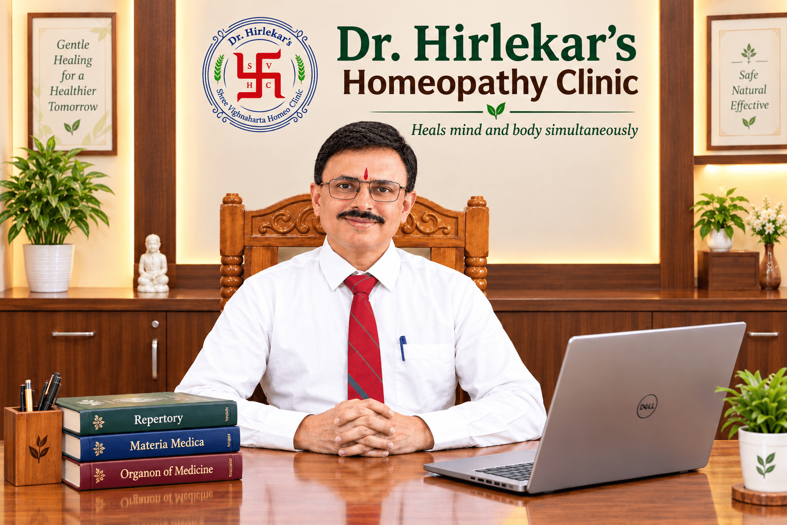 Dr. Shriram Hirlekar at Dr. Hirlekar's Homeopathy Clinic